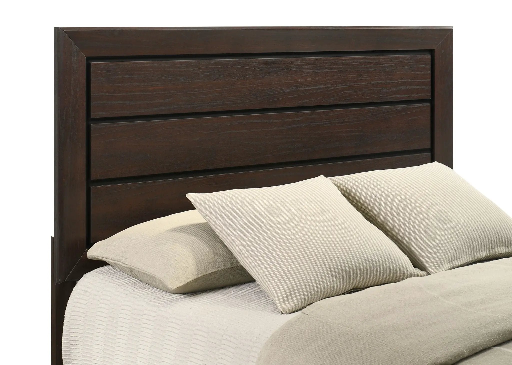 Kauffman Wood California King Panel Bed Dark Cocoa by Unique Piece Furniture