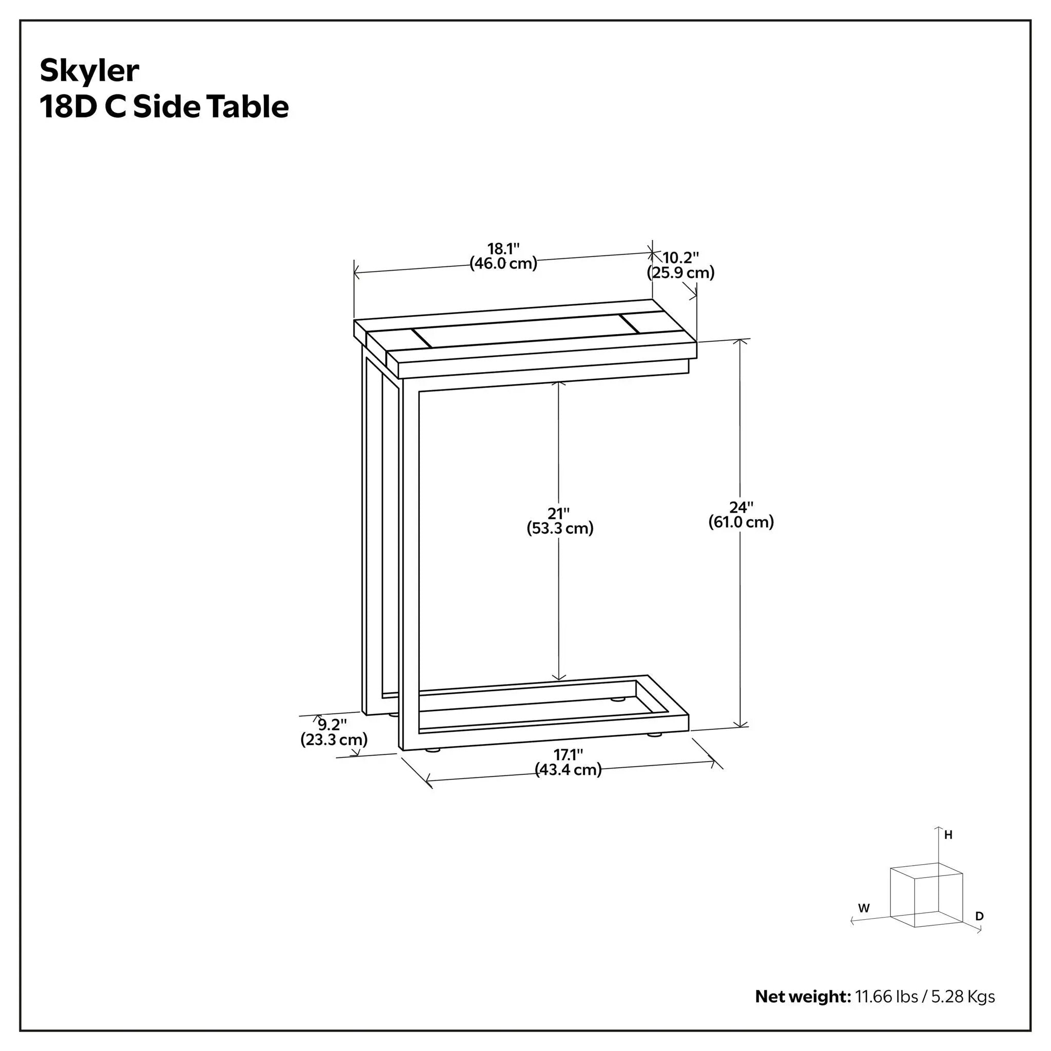 Skyler - Handcrafted C Side Table by Unique Piece Furniture