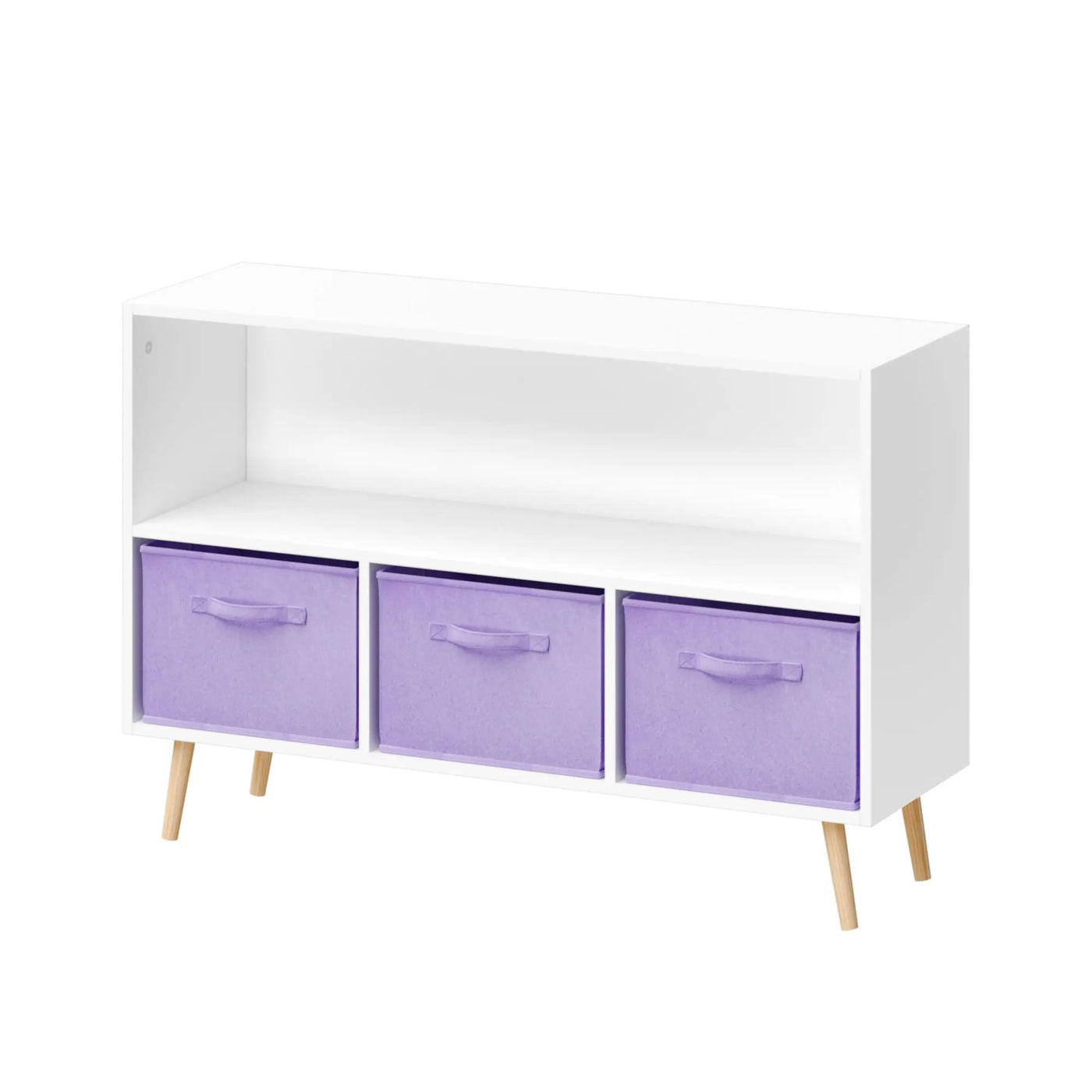 Bookcase With Collapsible Drawers, Book Display Organizer by Unique Piece Furniture