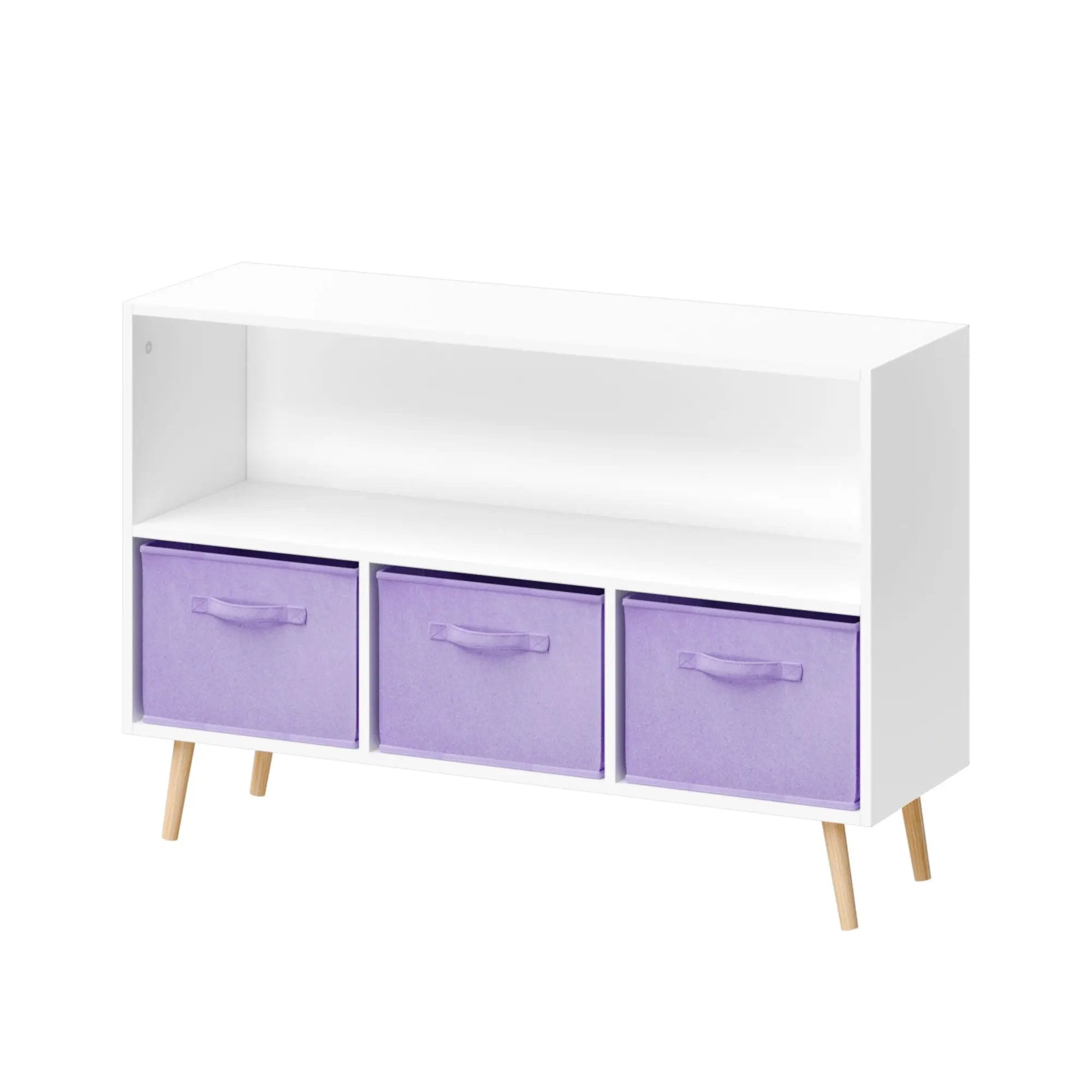 Bookcase With Collapsible Drawers, Book Display Organizer by Unique Piece Furniture