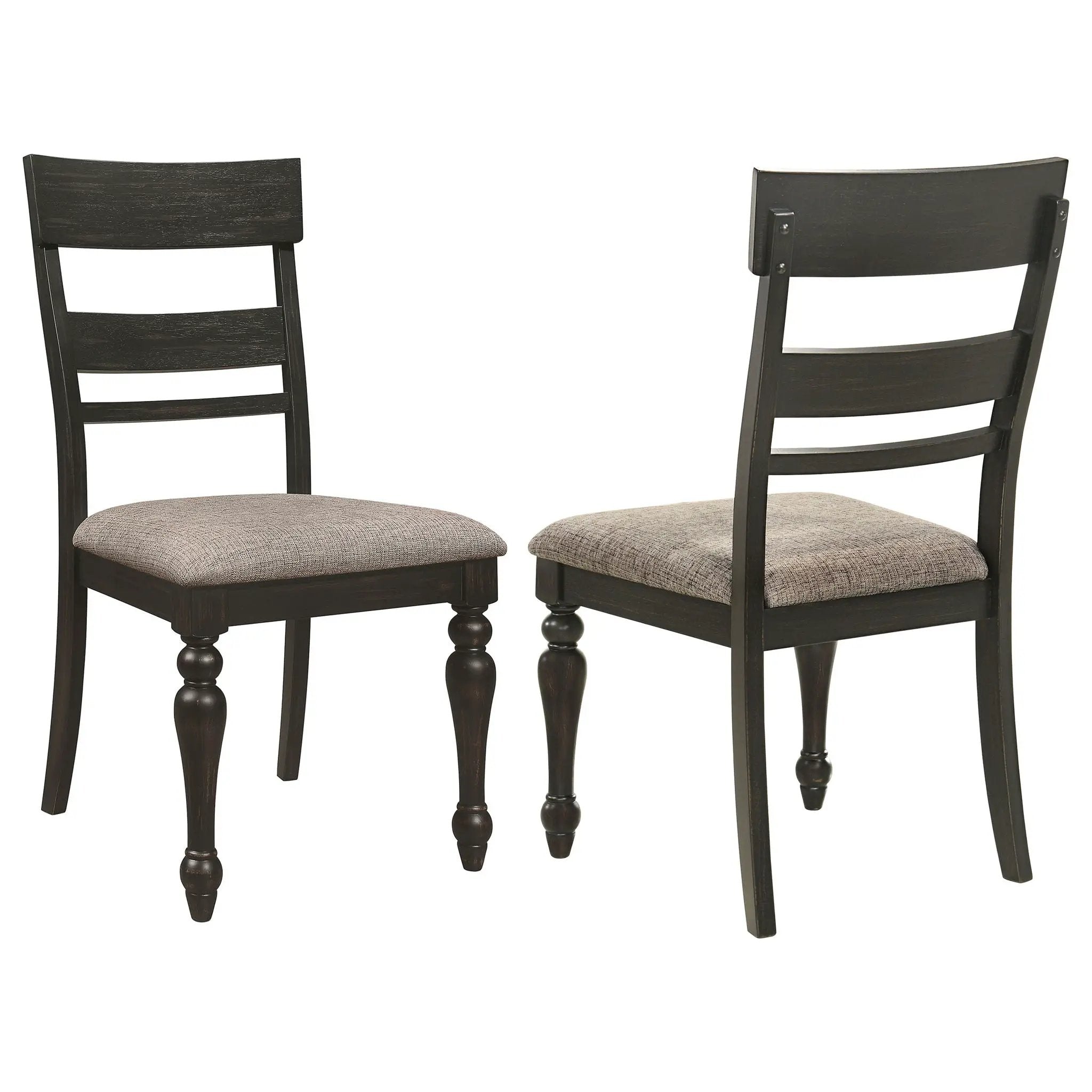 Kavita - Dining Side Chair (Set of 2) - Charcoal by HouseOfZazla