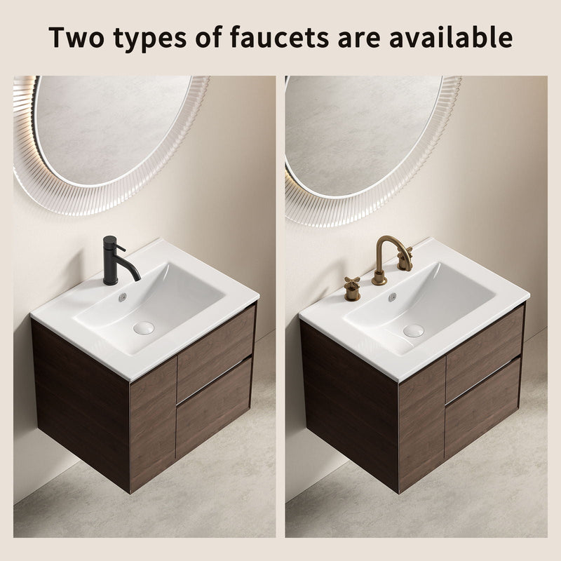 Vessel Sink With 3 Holes, Oval Design For Bathroom - Milk White by HouseOfZazla