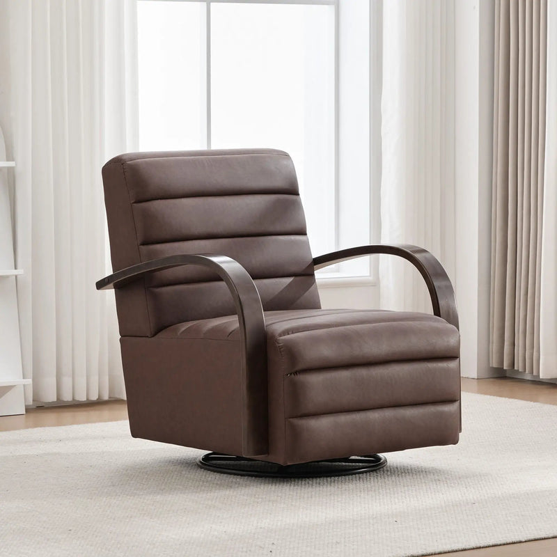 360° Swivel Accent Chair With Armrests, Comfy Lounge by HouseOfZazla