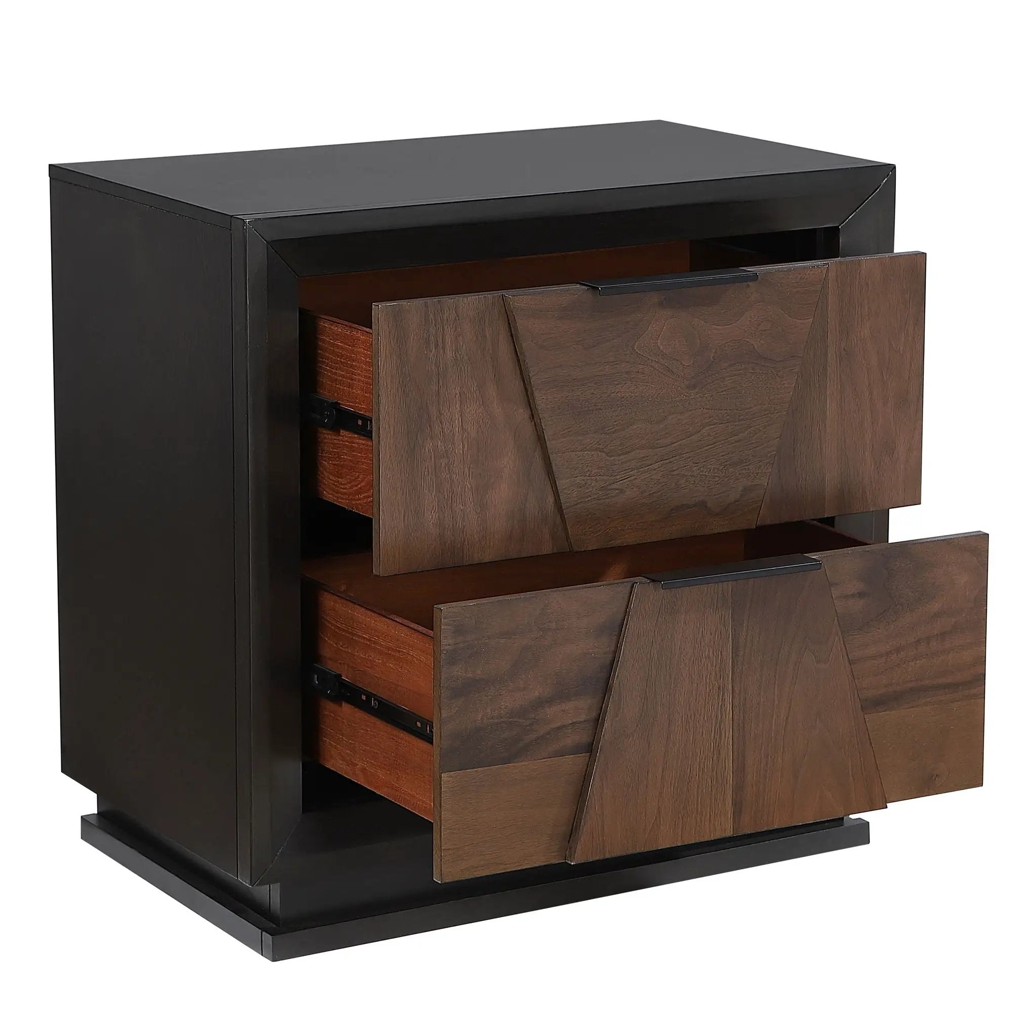 Houston - 2 Drawer Nightstand - Walnut by HouseOfZazla