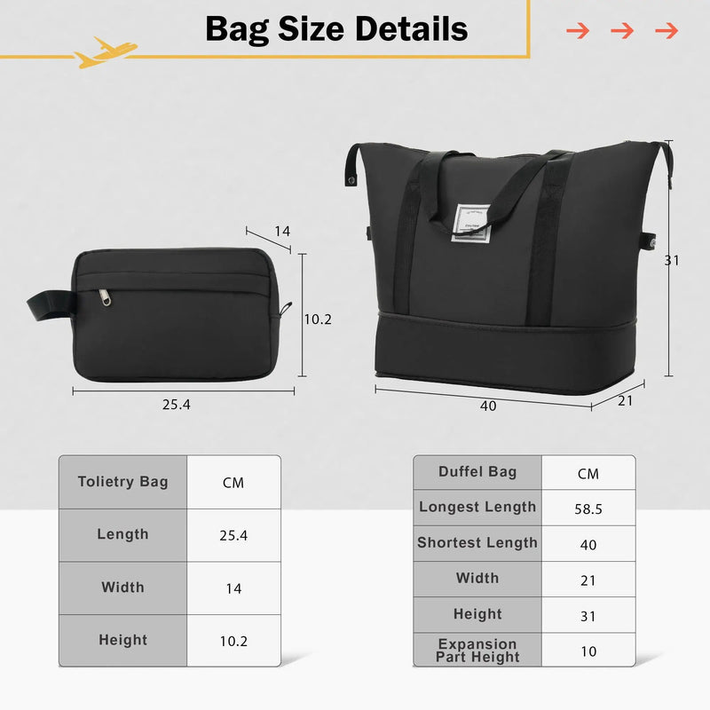 2 Piece Luggage Set With Bags Expanable Spinner Wheels ABS Lightweight Suitcase With Tsa Lock 20" / 24" by HouseOfZazla