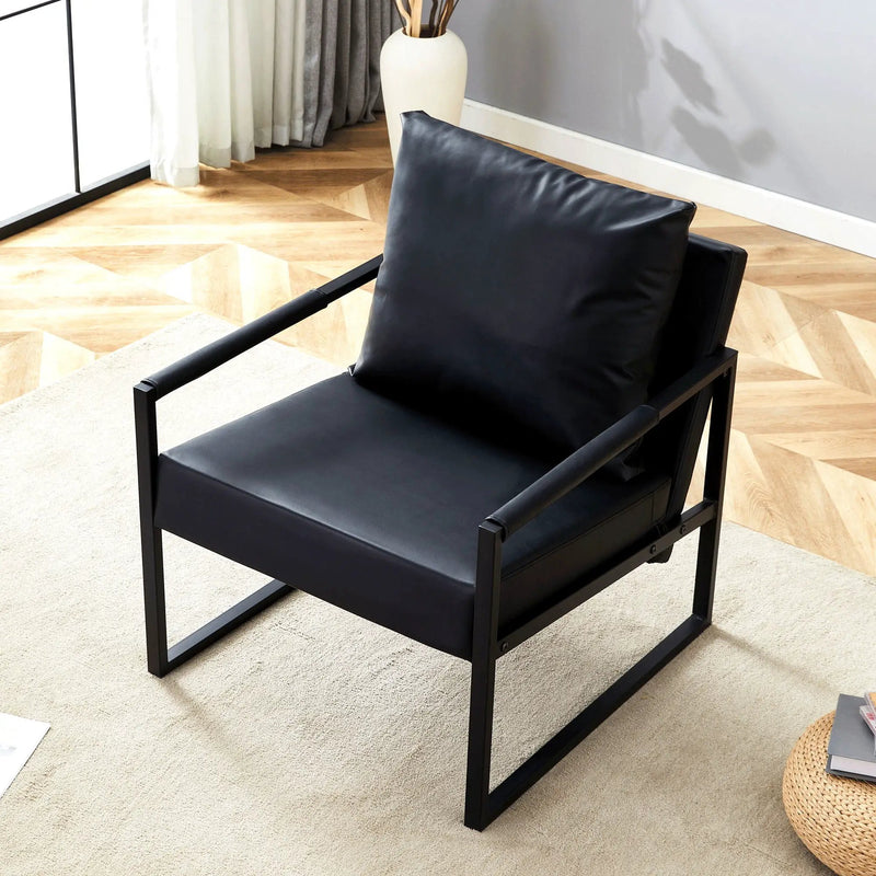 Classic And Metal Frame Sofa, Ergonomically Designed, A Perfect Blend Of Modern And Industrial Styles by Unique Piece Furniture