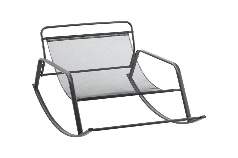 Samba Rocking Chair with Extra-Wide Technical Leather Upholstered Gliding Chair by HouseOfZazla