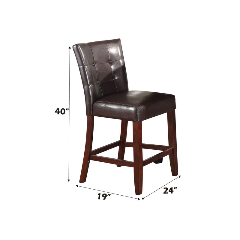 Britney - Counter Height Chair (Set of 2) - Espresso by HouseOfZazla
