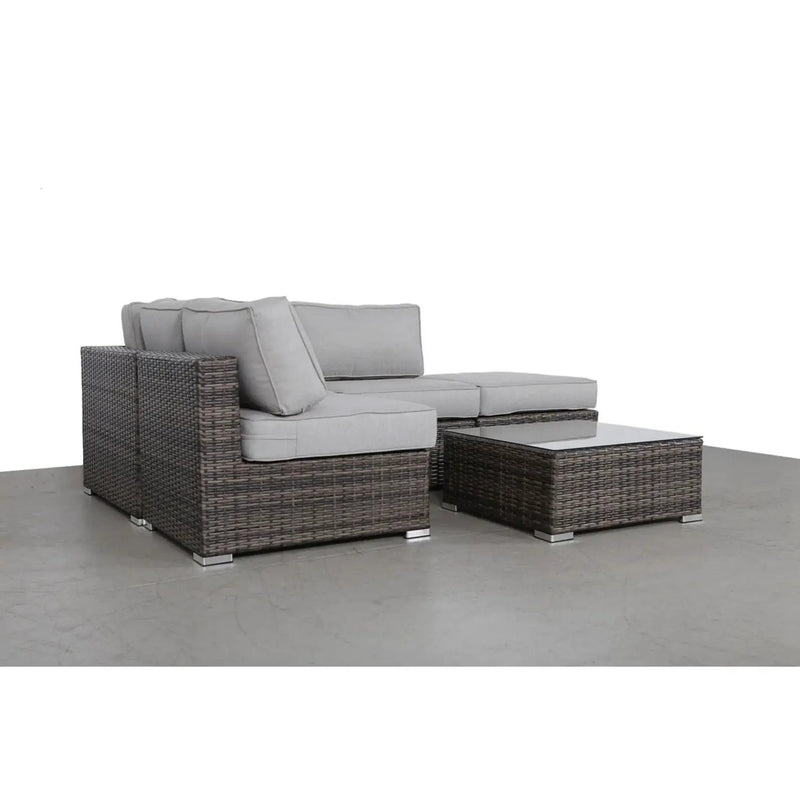 Seating Set With Cushions Handcrafted Wicker Design by HouseOfZazla
