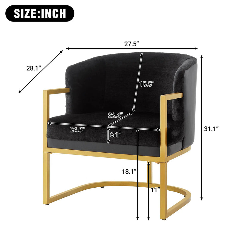 Upholstered Reading Accent Armchair For Living Room by HouseOfZazla