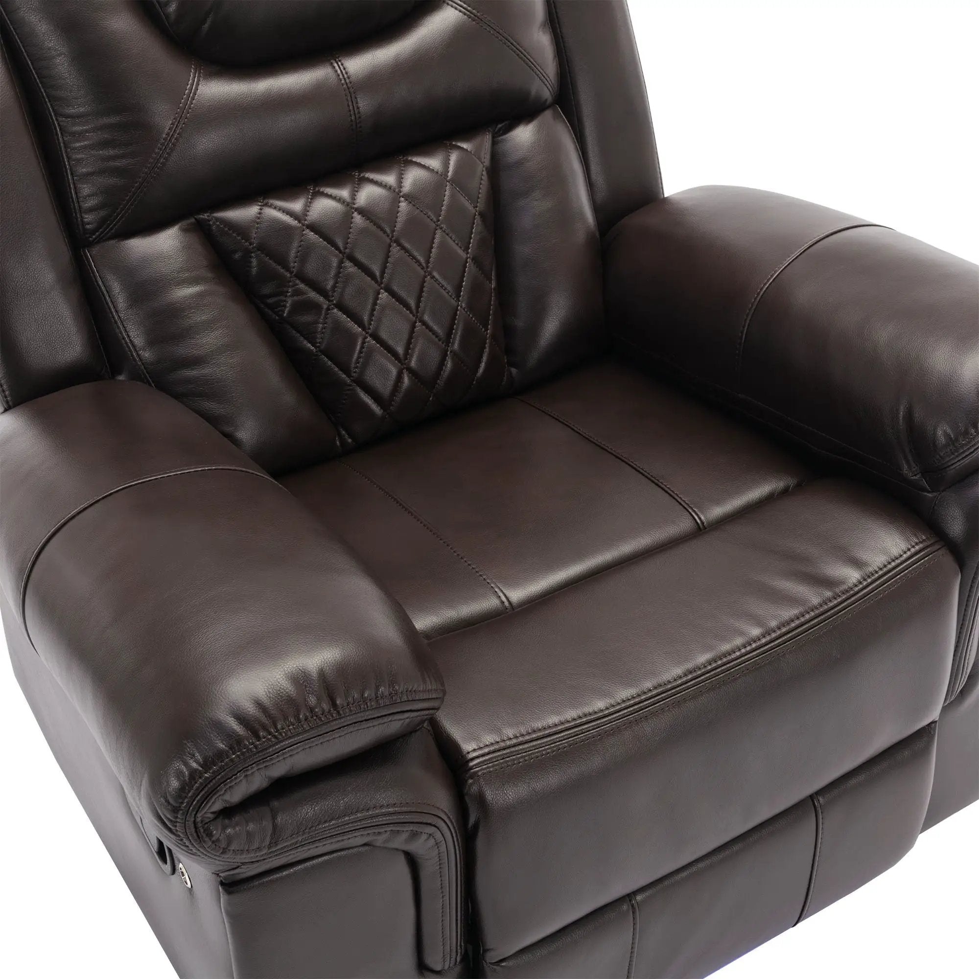 Home Theater Seating Manual Recliner Chair With Led Light Strip For Living Room by HouseOfZazla