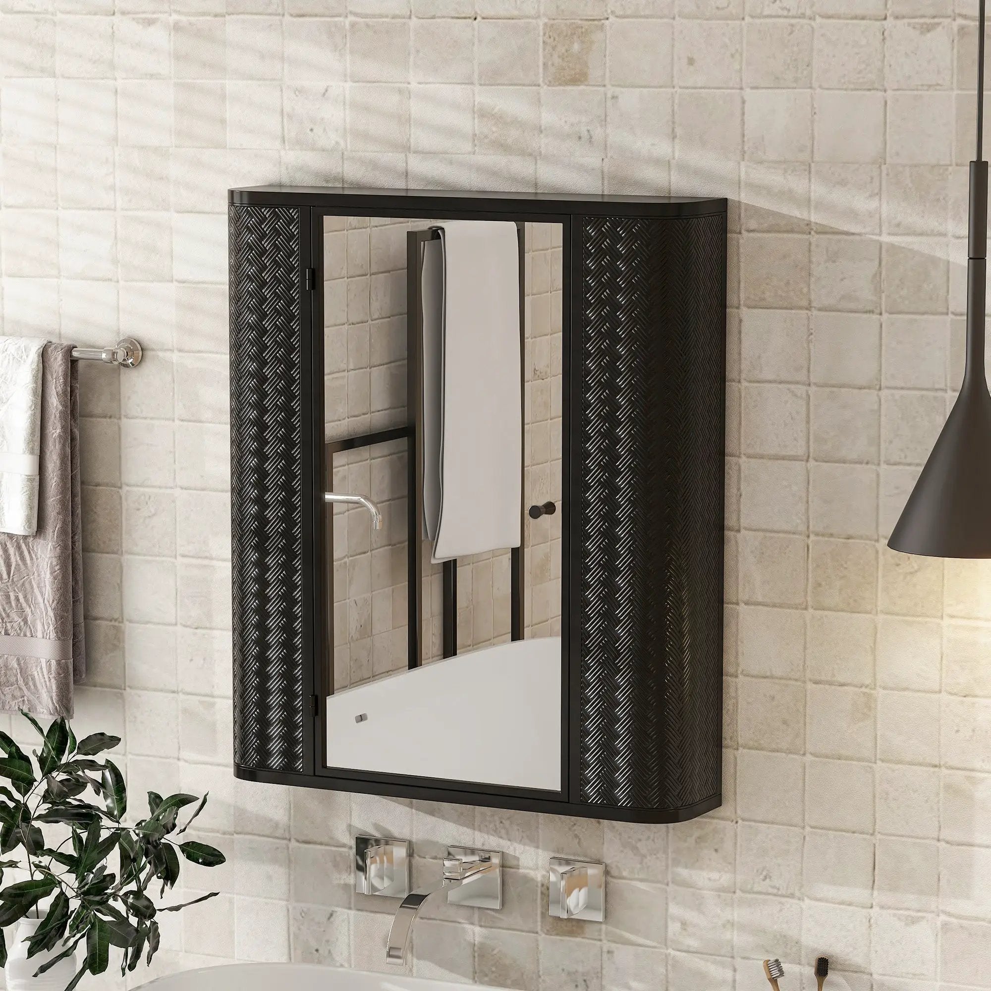 Wall-Mounted Bathroom Cabinet with Mirror by HouseOfZazla