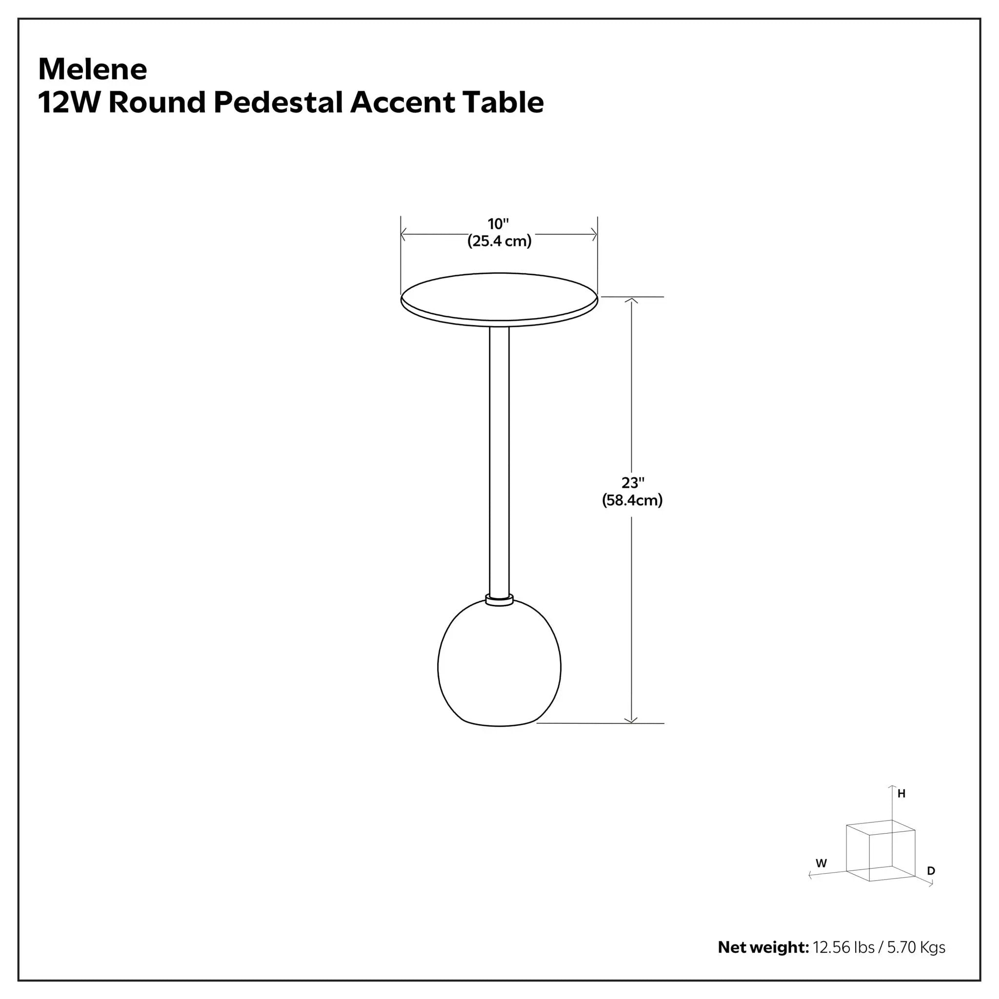 Melene - Side Table - Gray / Gold by Unique Piece Furniture