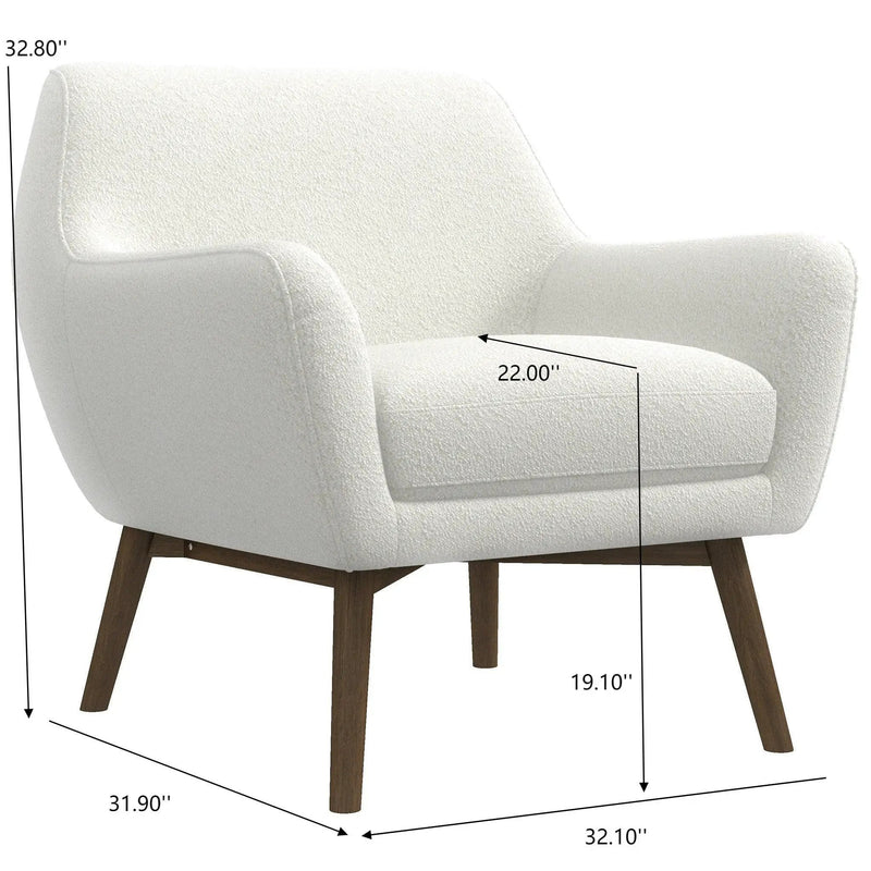 Panom - Lounge Chair - Brown / White by HouseOfZazla