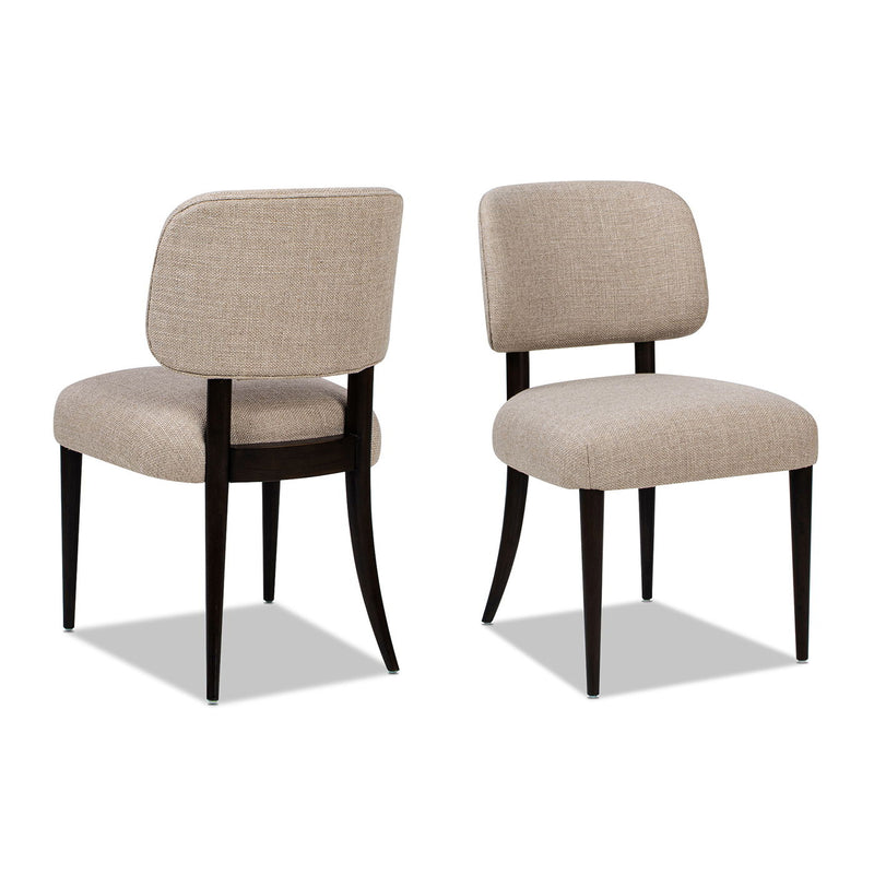 Harriet - Split Back Upholstered Dining Side Chair (Set of 2) - Merino Gray by HouseOfZazla
