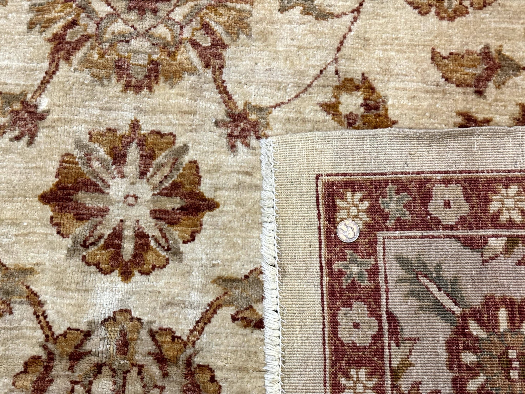 Pakistani Peshawar Rug 8x10, Pak Persian Traditional Oriental Carpet, Handmade, Wool, Allover Pattern by Jewel Rugs