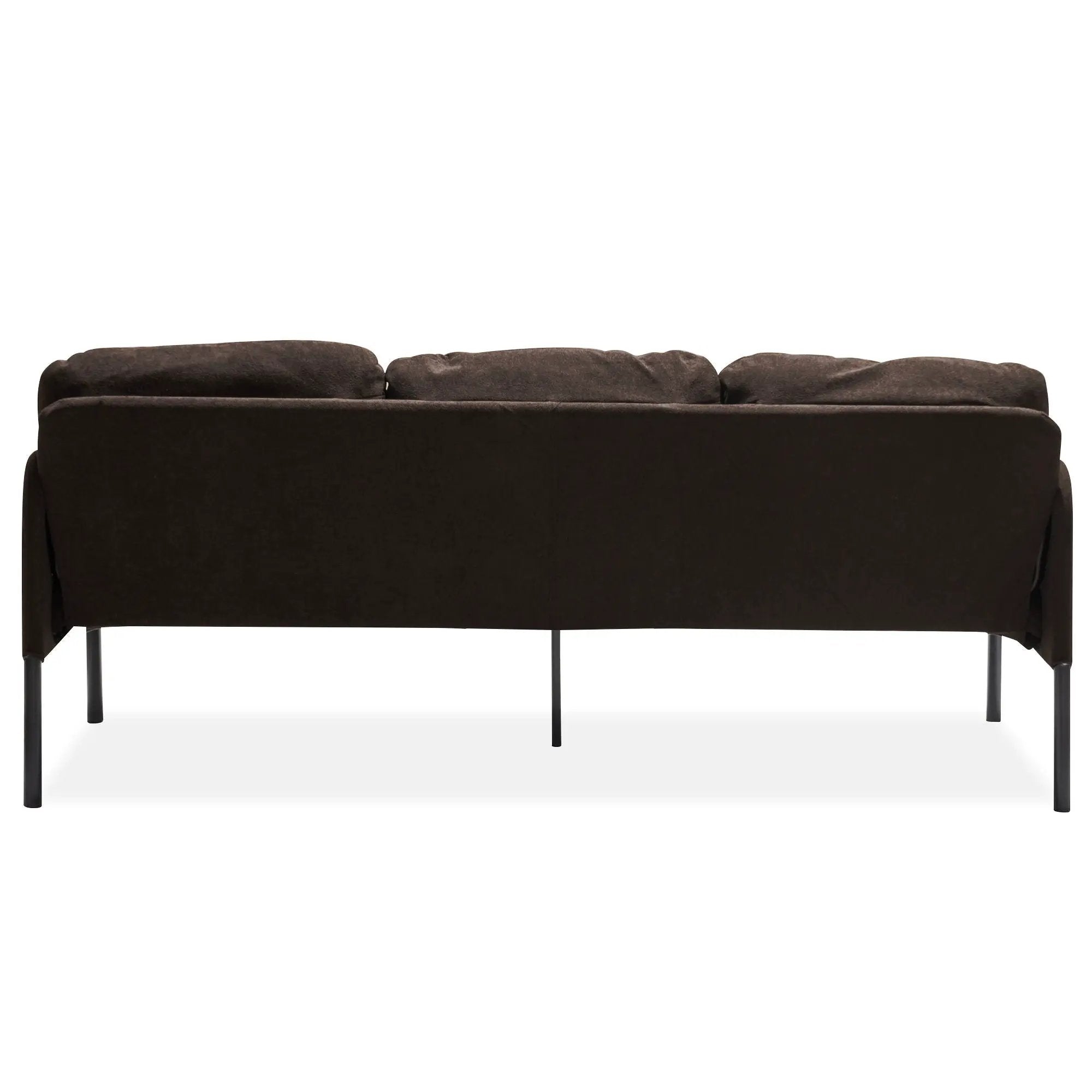 Modern L Shaped 3 Seater Sofa With Ottoman, Upholstered Couch For Small Spaces by HouseOfZazla