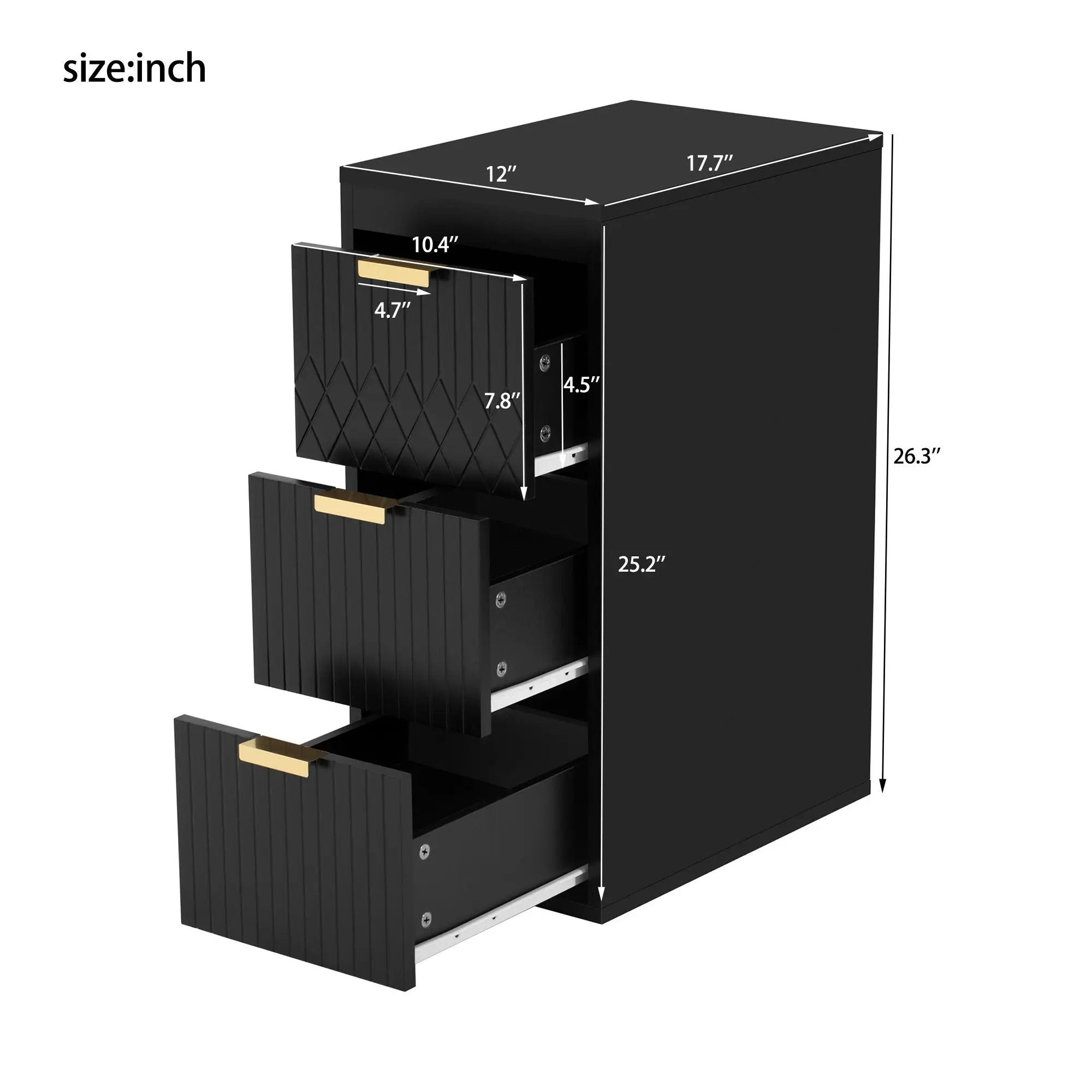 Modern Wall Mounted Floating Cabinet With Drawers For Bathroom by Unique Piece Furniture