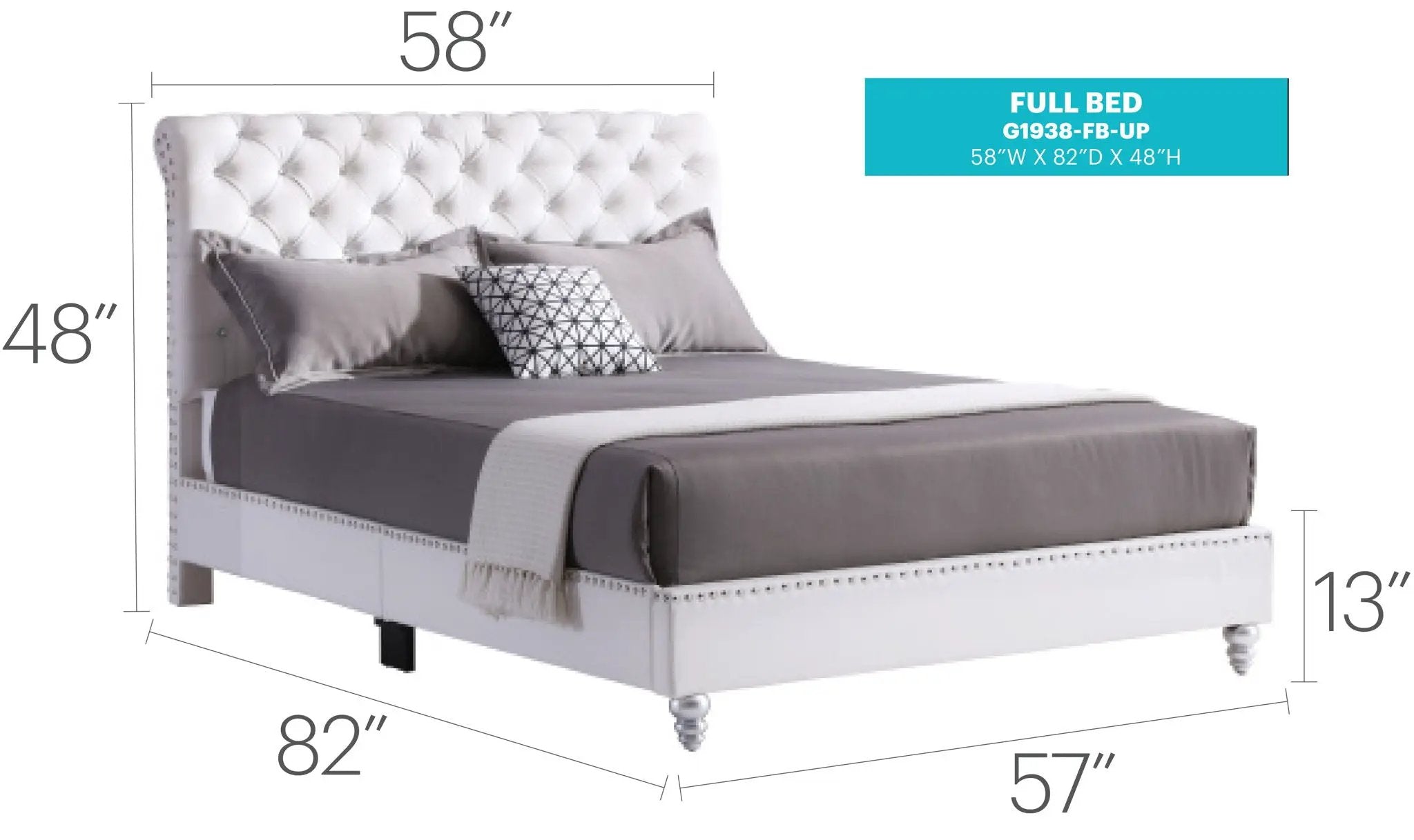 Elegant Transitional Upholstered Bed by HouseOfZazla