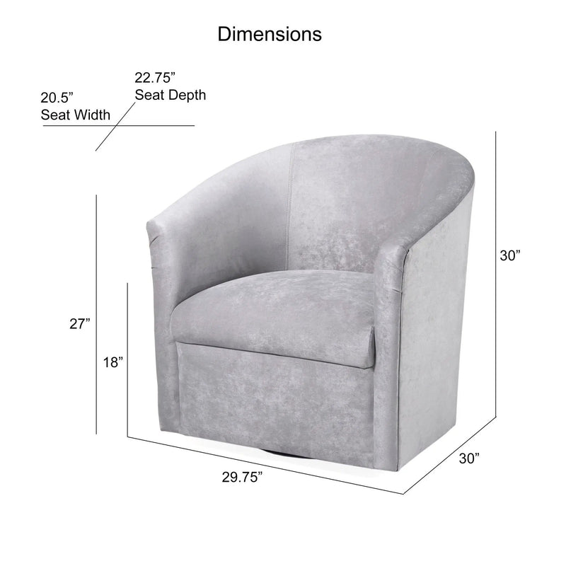Eden - Swivel Chair With Upholstery And Hardwood Frame by HouseOfZazla