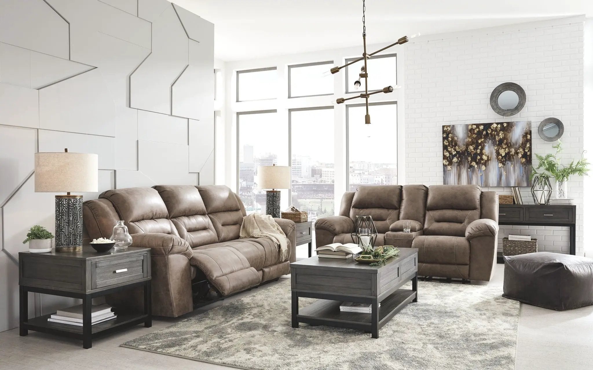 Stoneland - Power Reclining Living Room Set by Unique Piece Furniture