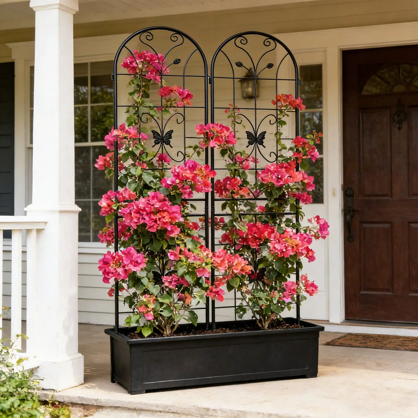 Garden Metal Trellis Rustproof Trellis For Climbing Plants Outdoor Flower Support by Unique Piece Furniture