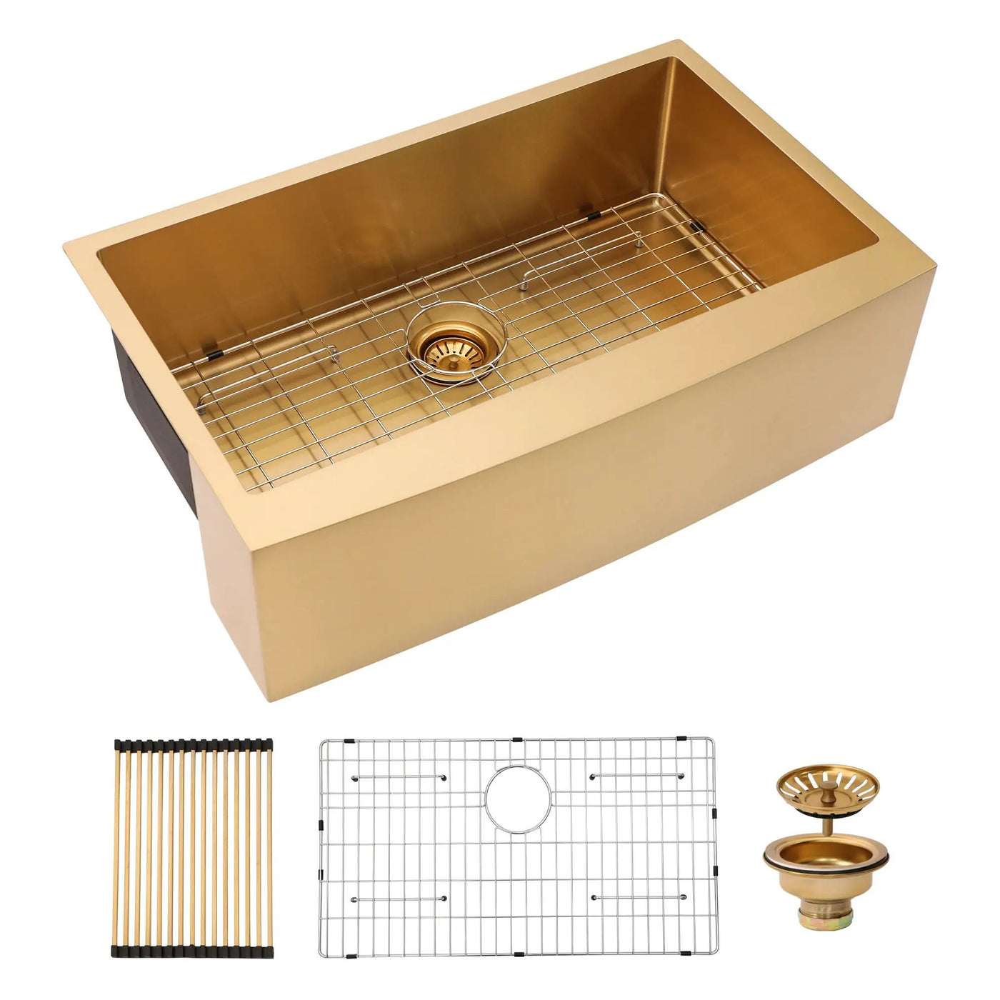 Farmhouse Kitchen Sink, Stainless Steel, Apron Front by HouseOfZazla
