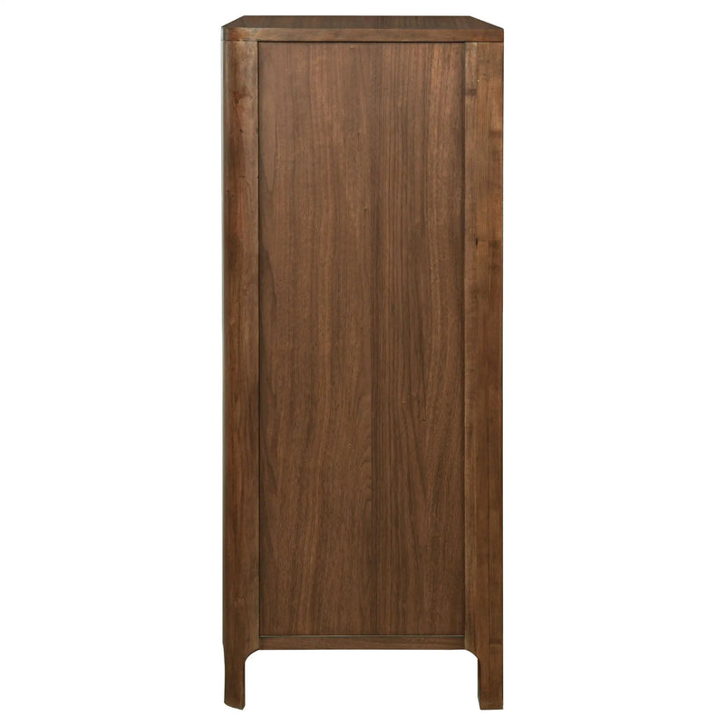 Verona - 5 Drawer Chest With - Walnut by HouseOfZazla