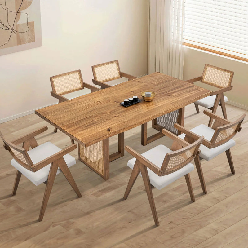86.61 Inch Oversize Rectangular Waves Dining Table by HouseOfZazla