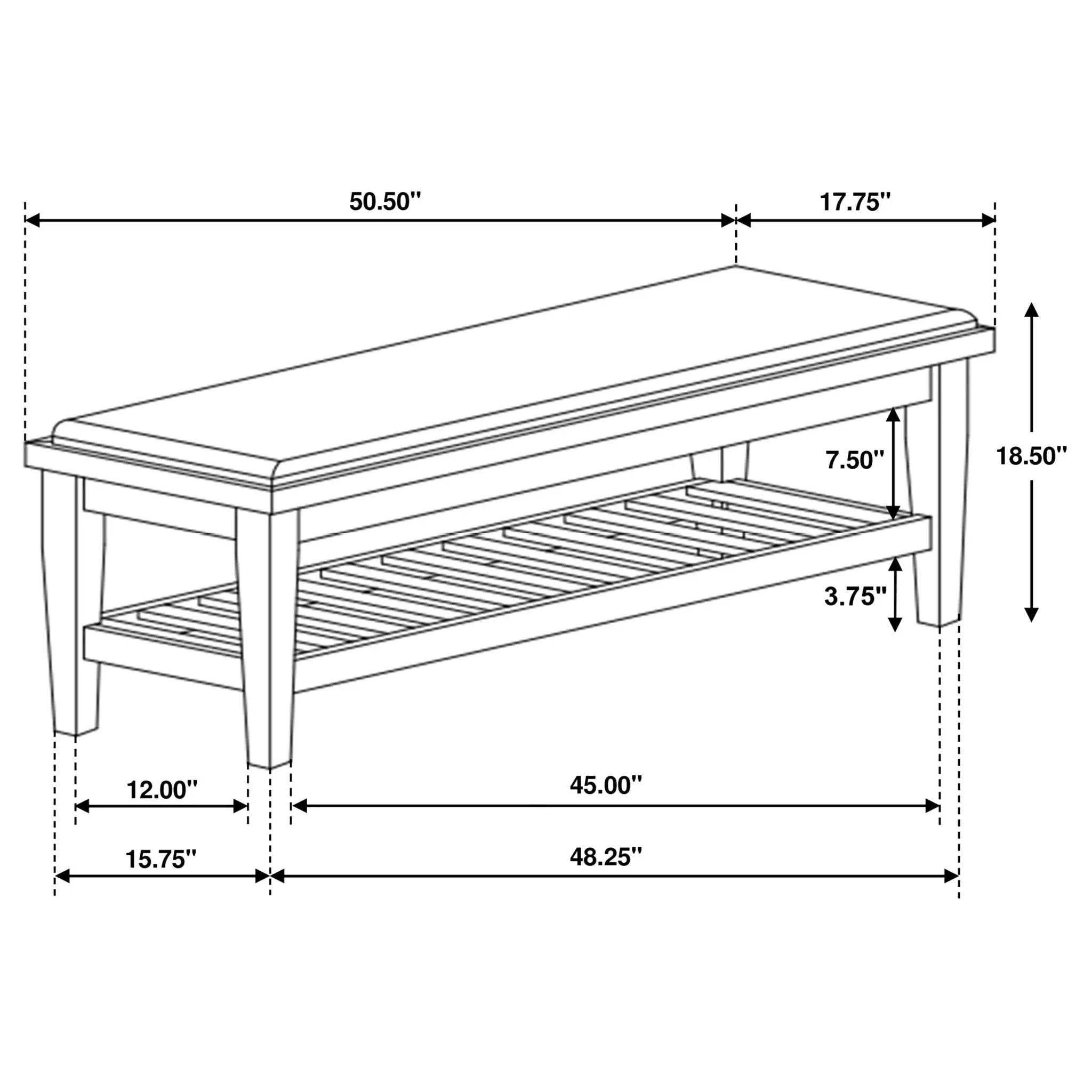 Bench With Upholstery Design - Ivory by HouseOfZazla