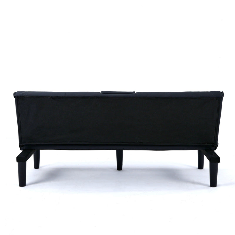 Sofa Bed With Foldable Design And Cup Holder by HouseOfZazla