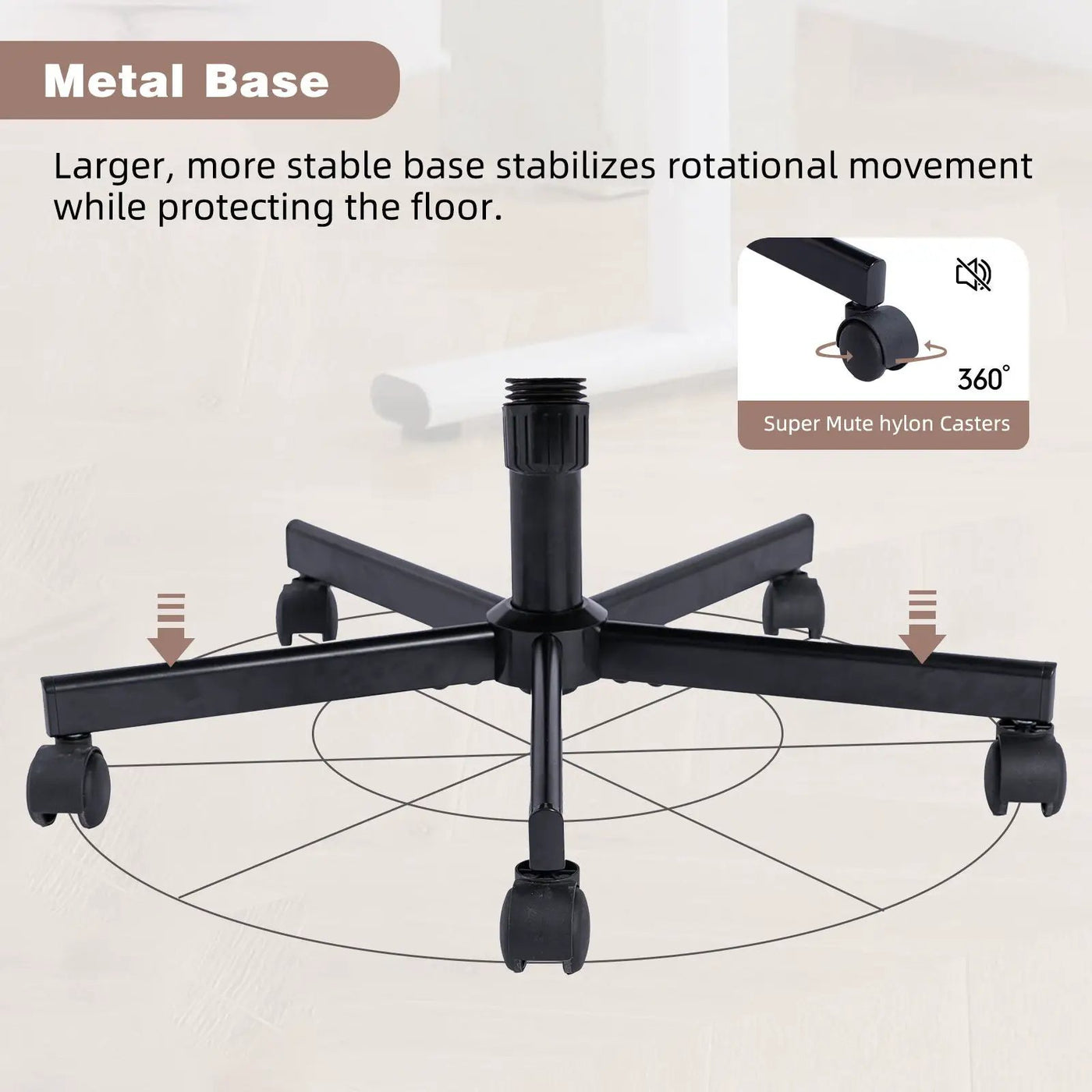 Criss Cross Armrest Office Chair With Wheels by HouseOfZazla