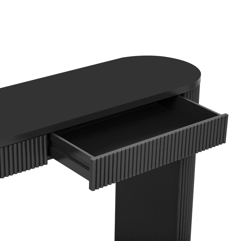 U_STYLE 58.3" Entryway Table with Large Top and Dual Drawers by HouseOfZazla