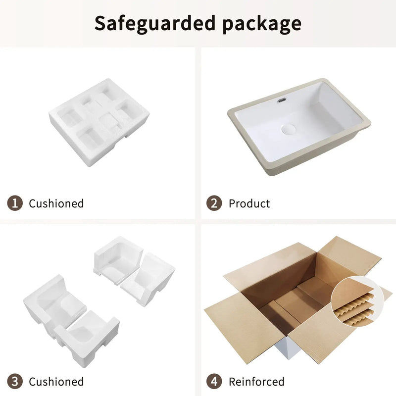 Rectangular Undermount Bathroom Sink by HouseOfZazla
