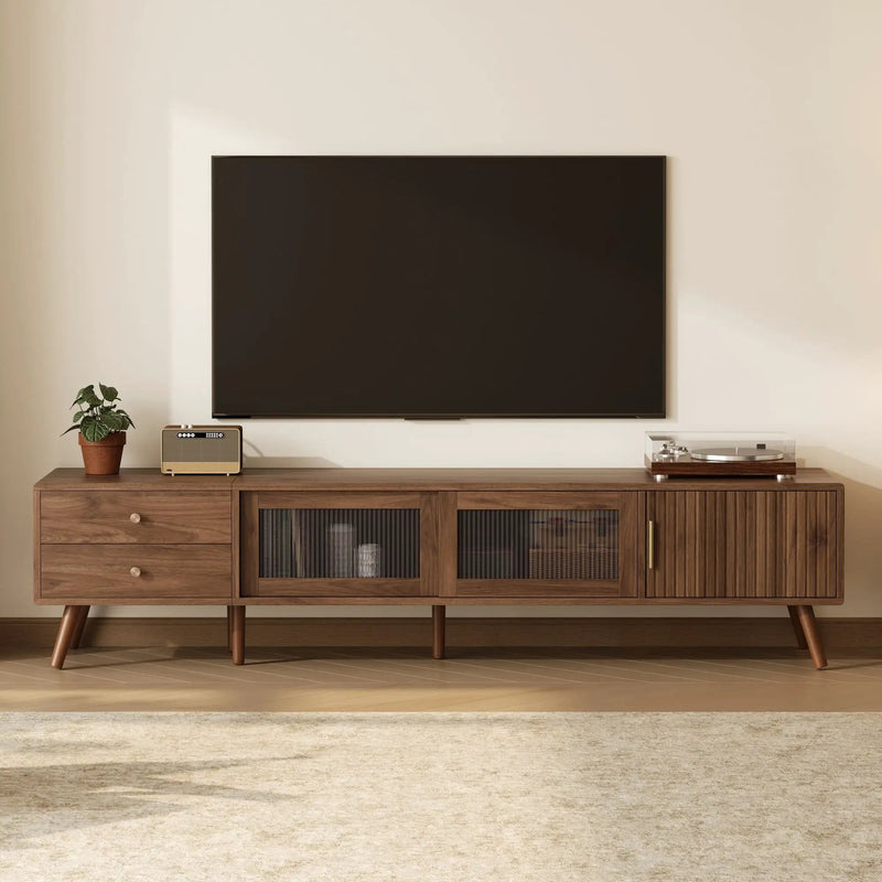 76" TV Stand, Entertainment Center With Storage Cabinets by HouseOfZazla
