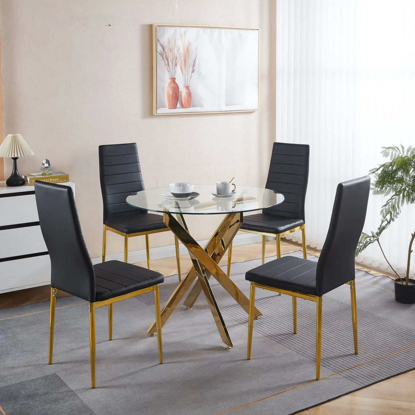 Elegant Legs Dining Chair (Set of 4) by Unique Piece Furniture