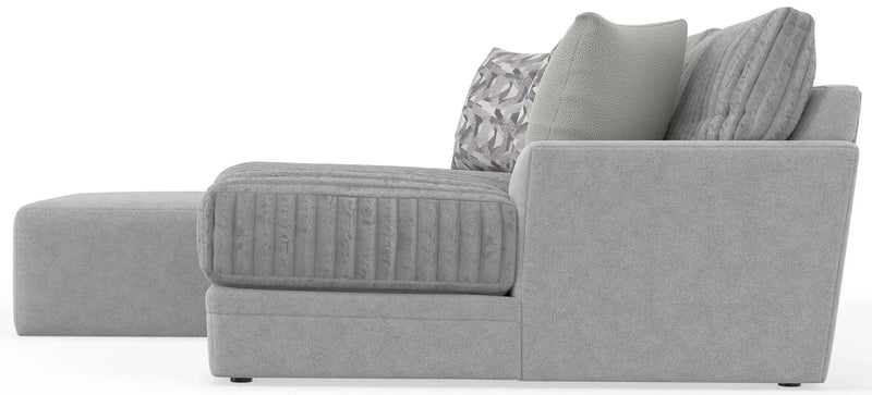 Titan - Sectional With Comfort Coil Seating, Cocktail Ottoman And Accent Pillows Included by Unique Piece Furniture