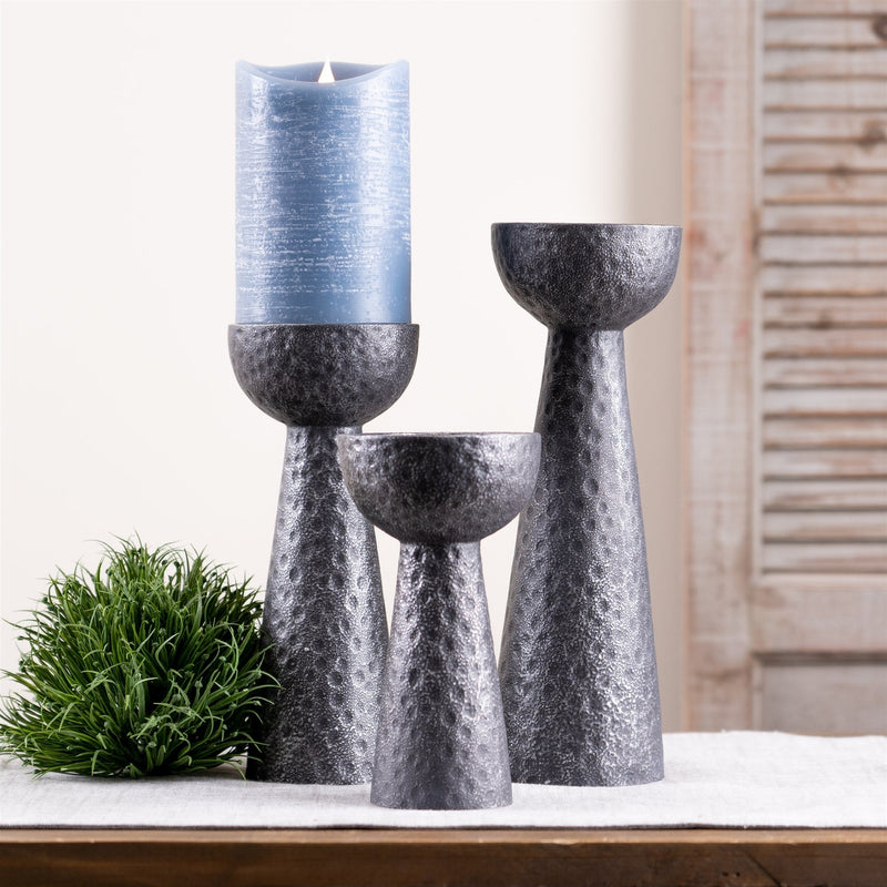 Hammered design candle holder (set of 2), photo 5 of 5