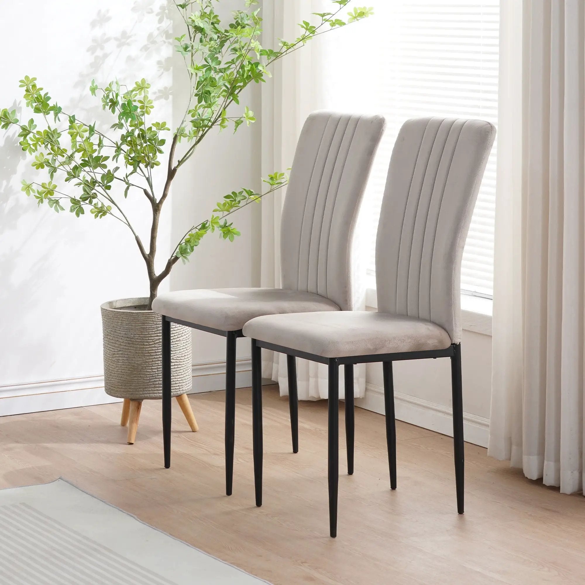 Velvet Dining Chairs For Dining Room (Set of 4) by Unique Piece Furniture
