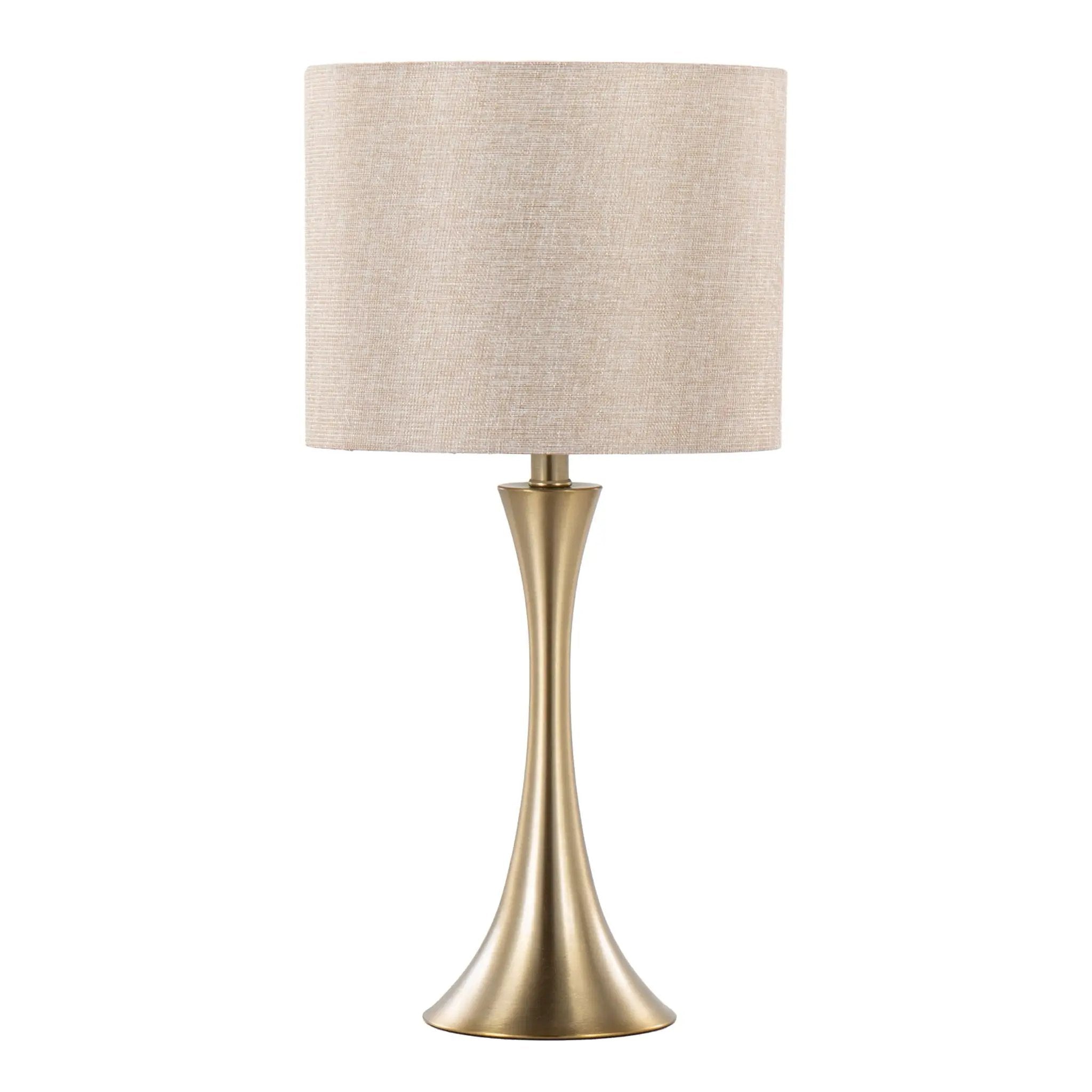 Lenuxe - Contemporary & Modern Design Table Lamp (Set of 2) by HouseOfZazla