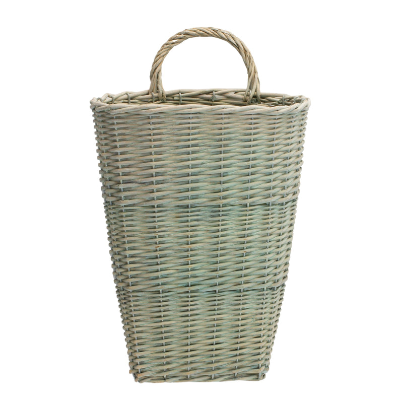 Sage woven wicker wall baskets (set of 2), photo 2 of 3