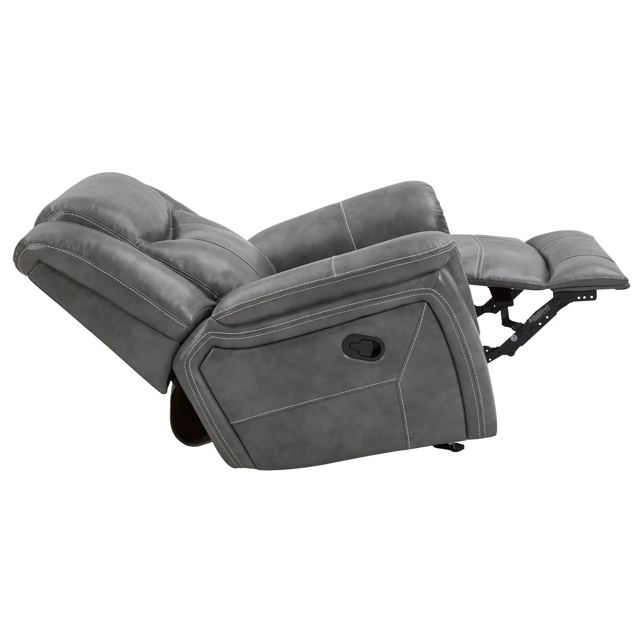 Encino - Upholstered Padded Arm Glider Recliner - Gray by Unique Piece Furniture