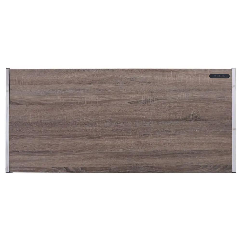 Finis - Writing Desk With USB - Weathered Oak & Chrome by Unique Piece Furniture