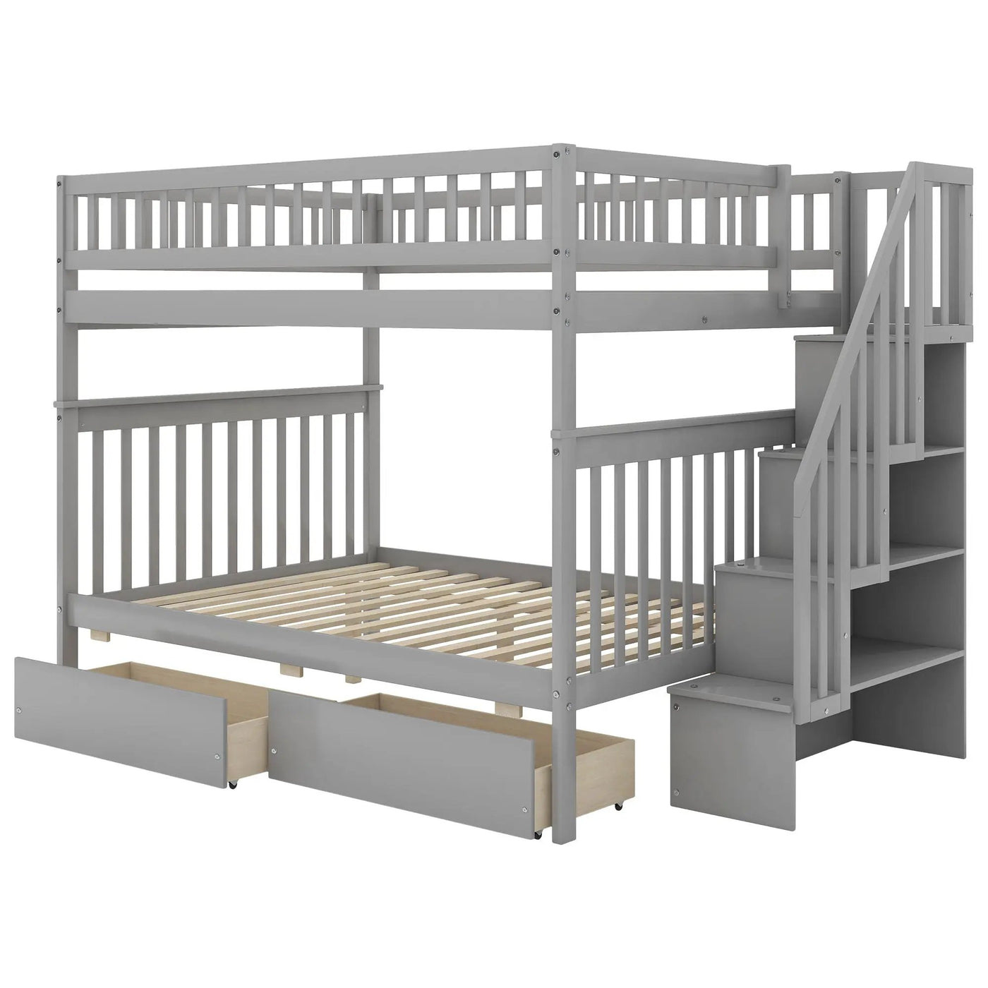 Bunk Bed With Staircase by HouseOfZazla