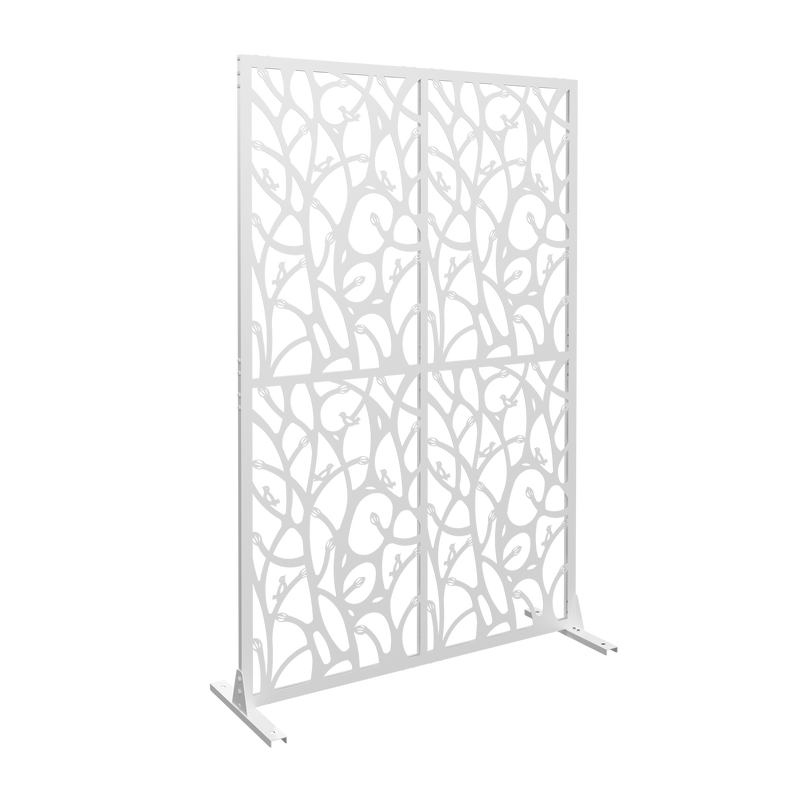 Metal Privacy Screens W3.8Ft x H6Ft Outdoor and Indoor Divider by HouseOfZazla