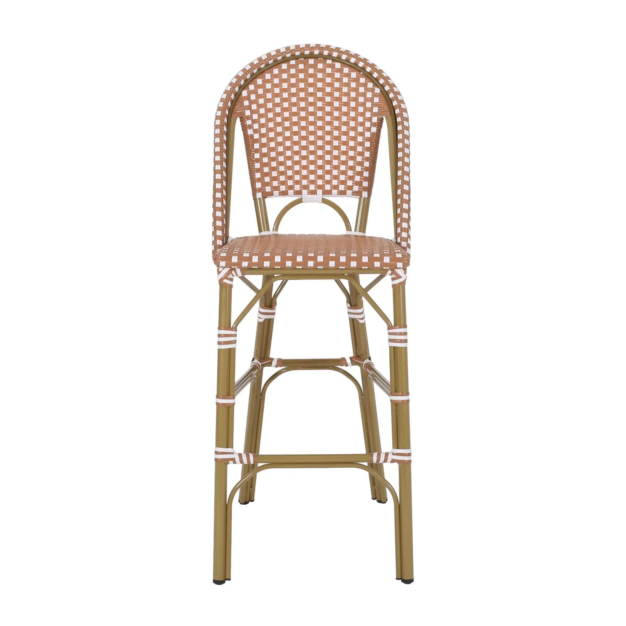 Outdoor PE Rattan French Barstool Set by HouseOfZazla
