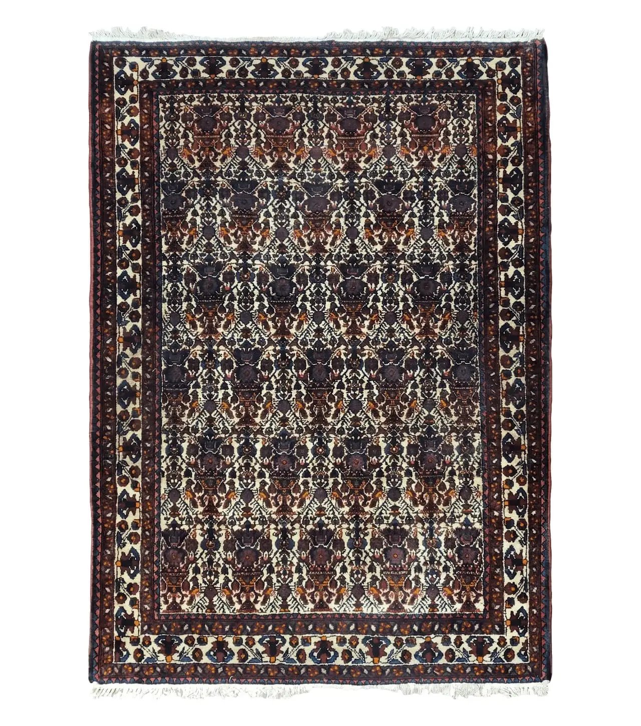 Persian Afshar Rug 3.6 x 5, Zili Sultan Pattern, Wool by Jewel Rugs