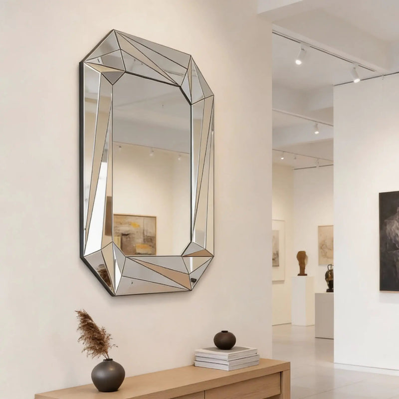 Diamond Shaped Large Wall Mirror by HouseOfZazla