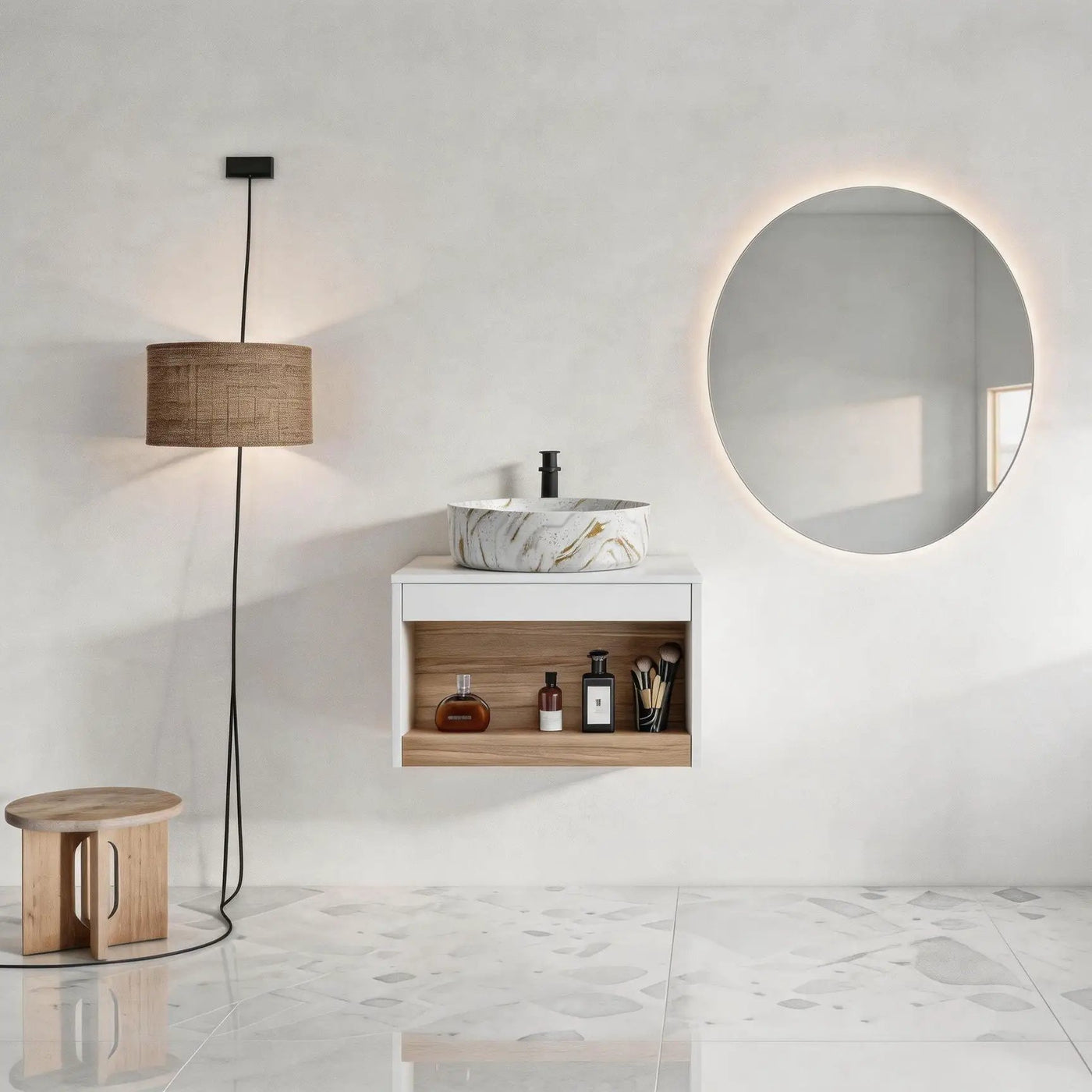 Floating Bathroom Vanity With Vessel Sink by Unique Piece Furniture