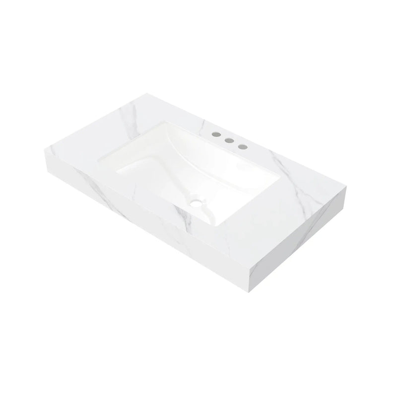 36" MURI Carrara Bathroom Vanity by HouseOfZazla